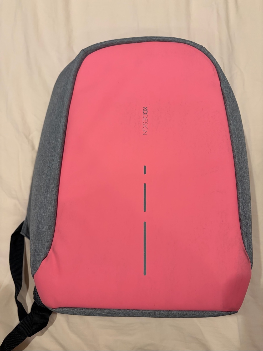 Bobby Original Grey/Coral Anti Theft Travel Backpack
